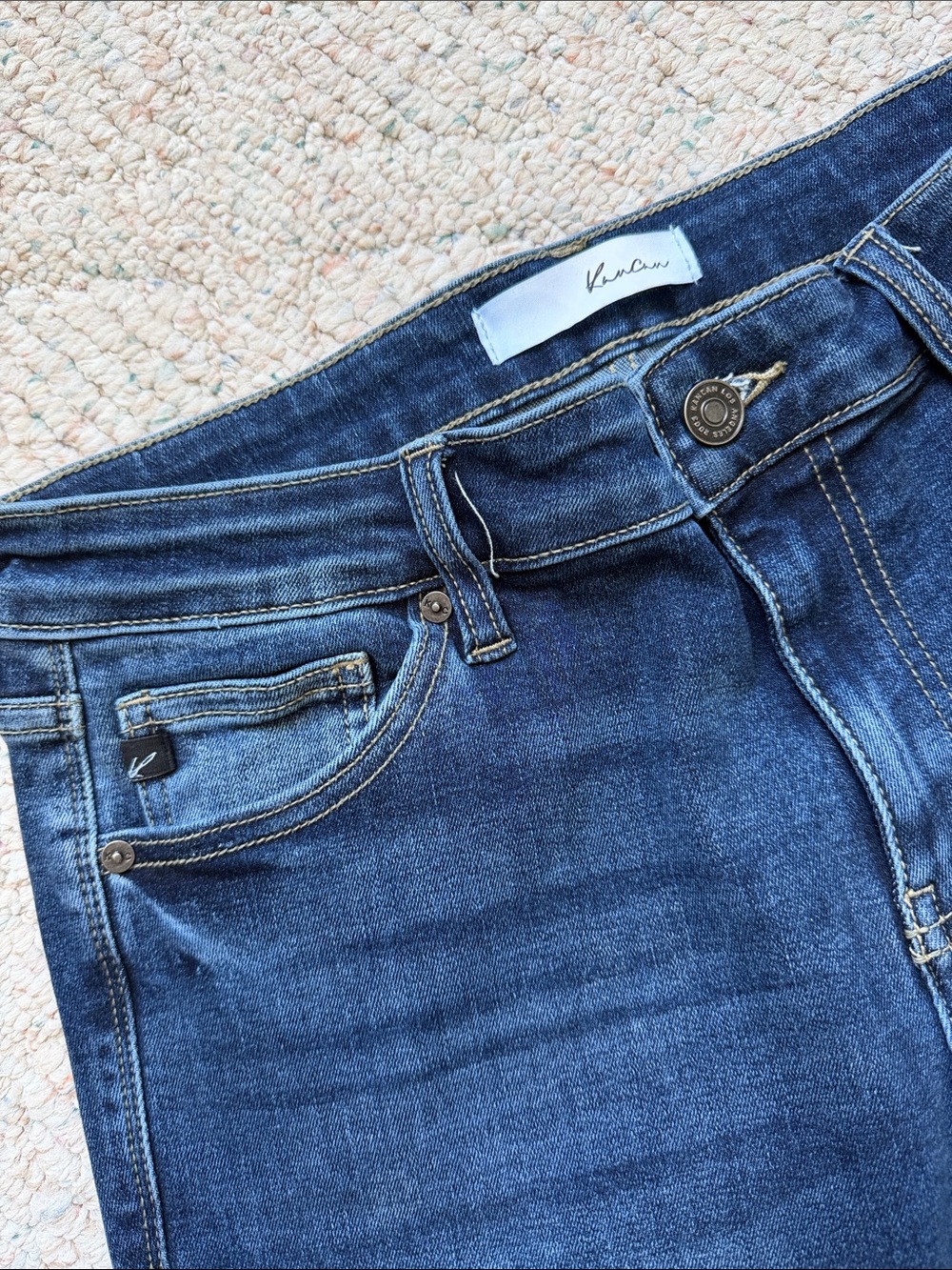 KanCan Dark Blue Flare Jeans - Picture 2 of 4
